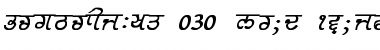 Download GurmukhiLys 030 Bold Italic Font Title Preview