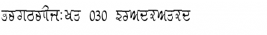 Download GurmukhiLys 030 Condensed Normal Font Title Preview