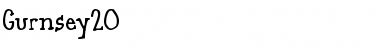 Download Gurnsey20 Roman Font Title Preview