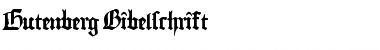 Download Gutenberg Bibelschrift Regular Font Title Preview