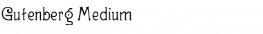 Download Gutenberg Medium Font Title Preview