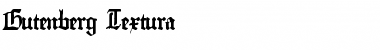Download Gutenberg Textura Regular Font Title Preview