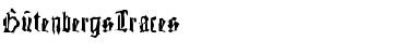 Download GutenbergsTraces Regular Font Title Preview