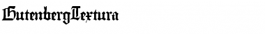 Download GutenbergTextura  Font Title Preview