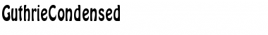 Download GuthrieCondensed Regular Font Title Preview