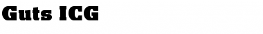 Download Guts ICG Regular Font Title Preview