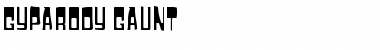 Download Gyparody Gaunt Regular Font Title Preview