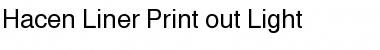 Download Hacen Liner Print-out Light Regular Font