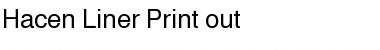 Download Hacen Liner Print-out Regular Font