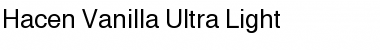 Download Hacen Vanilla Ultra Light Regular Font