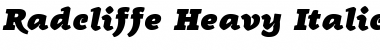 Download Radcliffe Display Heavy Italic Font