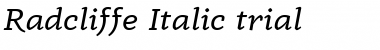 Download Radcliffe Display Italic Font