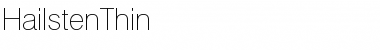 Download HailstenThin Regular Font Title Preview