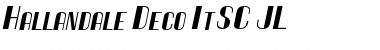 Download Hallandale Deco It.SC JL Regular Font