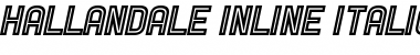 Download Hallandale Inline Italic JL Font