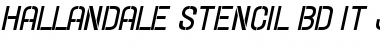 Download Hallandale Stencil Bd. It. JL Regular Font