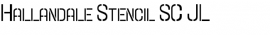 Download Hallandale Stencil SC JL Regular Font