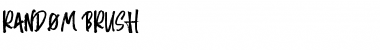 Download Random Brush Regular Font Title Preview
