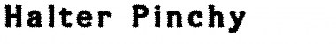 Download Halter Pinchy Regular Font