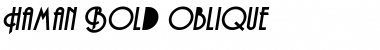 Download Haman Bold-Oblique Font
