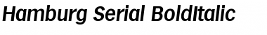Download Hamburg-Serial BoldItalic Font Title Preview