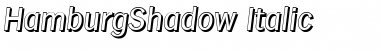 Download HamburgShadow Italic Font Title Preview