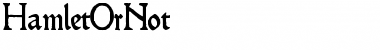 Download HamletOrNot Regular Font Title Preview