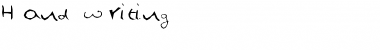 Download Hand Writing Regular Font Title Preview