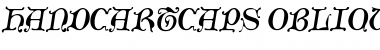 Download HandcartCaps Oblique Font Title Preview