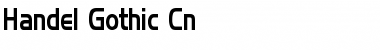 Download Handel Gothic Cn Regular Font Title Preview