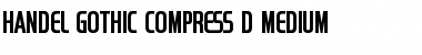 Download Handel Gothic Compress D Regular Font Title Preview