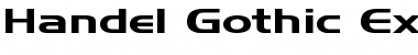 Download Handel Gothic Ex Regular Font Title Preview
