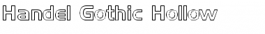 Download Handel Gothic Hollow Regular Font Title Preview