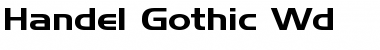 Download Handel Gothic Wd Regular Font Title Preview