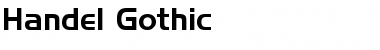 Download Handel Gothic Regular Font Title Preview