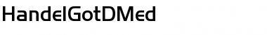 Download HandelGotDMed Regular Font Title Preview
