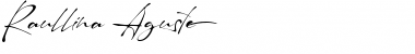 Download Raullina Aguste Regular Font Title Preview