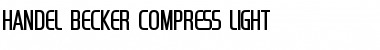Download Handel Becker Compress Light Regular Font Title Preview