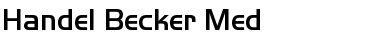 Download Handel Becker Med Regular Font Title Preview