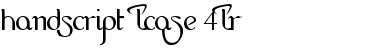 Download HandScript LCase 4LR Normal Font