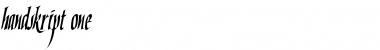 Download Handskript One Font Title Preview