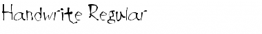 Download Handwrite Regular Font Title Preview