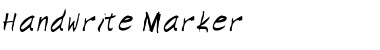 Download Handwrite-Marker Regular Font Title Preview