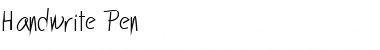 Download Handwrite-Pen Regular Font Title Preview