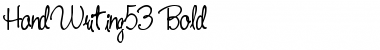 Download HandWriting53 Bold Font Title Preview