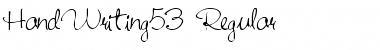 Download HandWriting53 Regular Font Title Preview