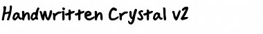 Download Handwritten Crystal v2 Regular Font Title Preview