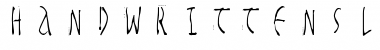 Download HandwrittenSlim Regular Font Title Preview
