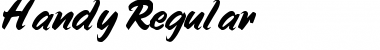 Download Handy Regular Font Title Preview