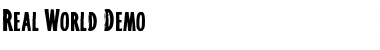 Download Real World - Demo Regular Font Title Preview